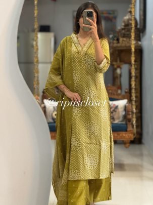 Olive Aura Designer Suits 