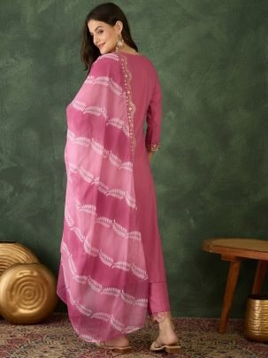 Pink Designer  Wear Ready made Suit