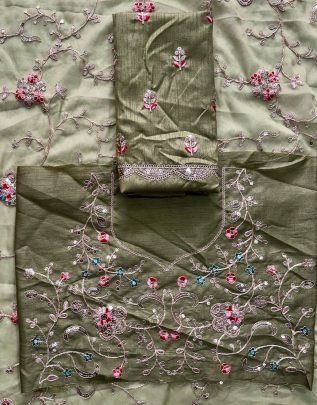 Pista Colour Georgette Fabric Saree
