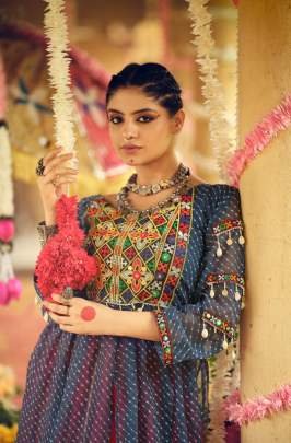 Plain Rayon Lehenga With Printed Faux Georgette Choli