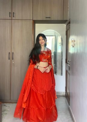 Princess Fancy  Orange  Colour  Lehenga Choli