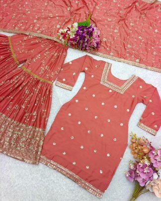 Ramzan  Special 5mm Sequence Work Gharara Suit