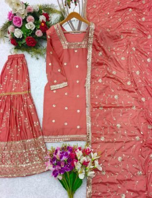 Ramzan  Special 5mm Sequence Work Gharara Suit