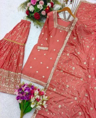 Ramzan  Special 5mm Sequence Work Gharara Suit
