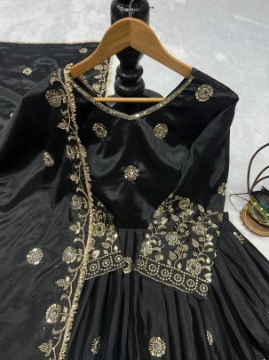 Ramzan  Special  Black    Colour  Lehenga  With Top