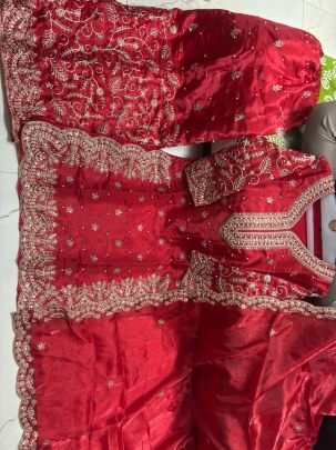 Ramzan Special  Red  Colour Palazzo Suit