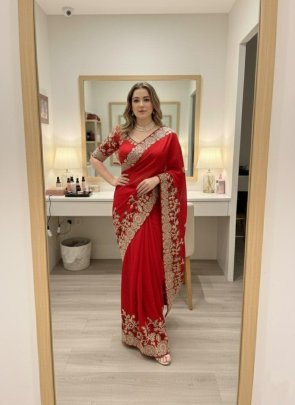 Rangoli  Silk Embroidery Work Saree