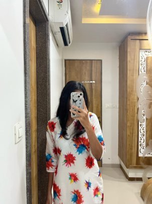 Rayon Fabric Holi Spicel Kurti