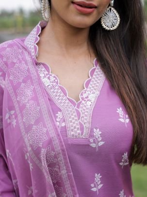 Rayon Fabric Onion Pink Colour  Ready Made Suit