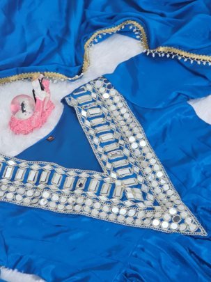 Real Mirror Work  Rama Colour  Sharara Suit