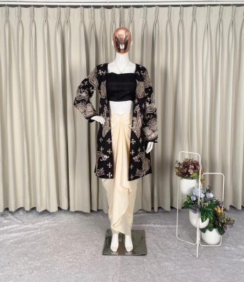 Sequence Work  Black Colour  Indo Western Dress