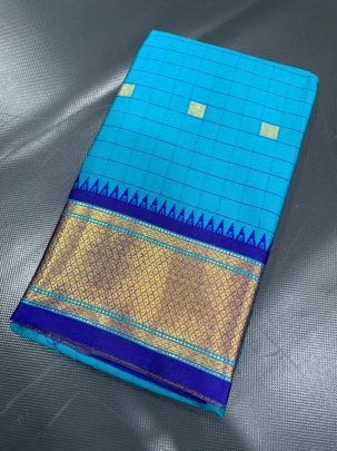 Silken Blue Dream Royal Saree 