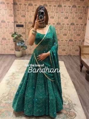 Special Elegant Printed Lehenga Choli With Lace Border