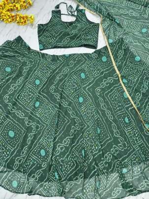 Special Elegant Printed Lehenga Choli With Lace Border