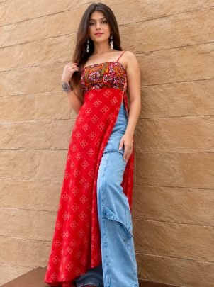 Stylish Gamthi Work Navratri Special  Kurti