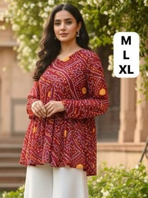 Stylist  Maroon Colour  Ladies Top