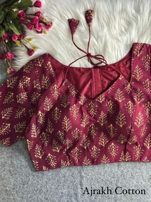 Stylus  Ladies  Maroon  Colour  Blouse