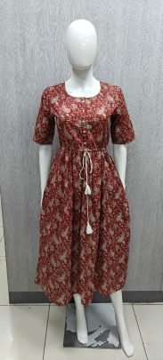 Summer Wear  Brown Colour  One Pices Dress
