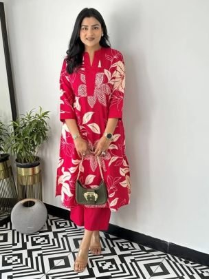 Summer Wear  Pink Colour Co Ord Set