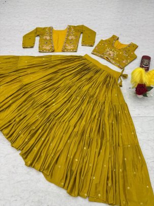 Sunshine Elegance Yellow Lehenga Choli