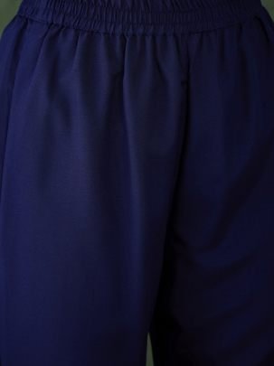 Vichitra Silk Blue Colour Kurti Pant Dupatta