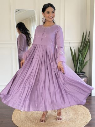 Viscose Embroidered Work Designer Suit