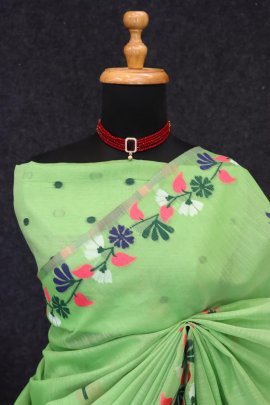 Vrindavan Green Wevingsaree