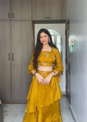Wedding  Haldi  Wear  Lehenga Choli