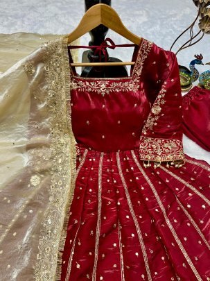 Wedding Wear Maroon Colour Anarkali  Suit