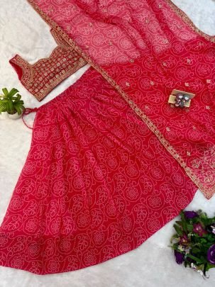 Wedding Wear Pink Colour Lehenga With Choli