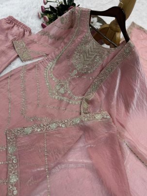 Wedding Wear Pink  Colour Palazzo Suit