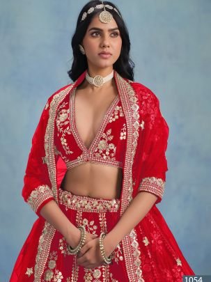 Wedding Wear Red Colour Lehenga Choli With Dupatta