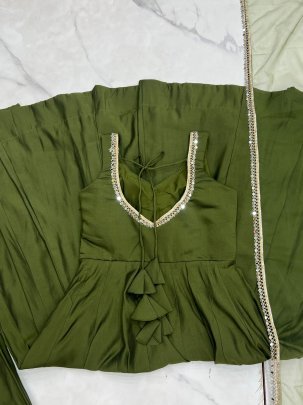 Wedding Wibe Mahendi Wear Anarkali Suit