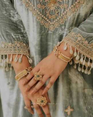 Winter Wedding Velvet  Fabric Suit