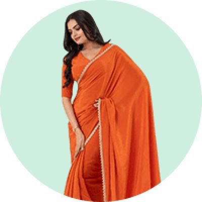 Orange Sarees