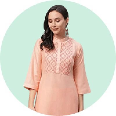Peach Kurtis