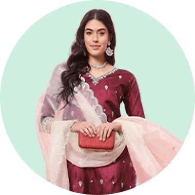 Maroon Salwar Suit