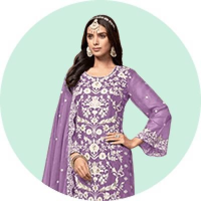 Lavender Salwar Suit
