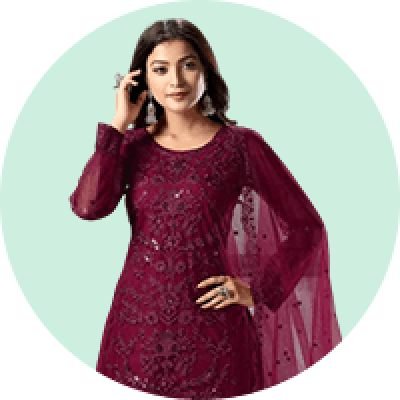 Wine Salwar Suit
