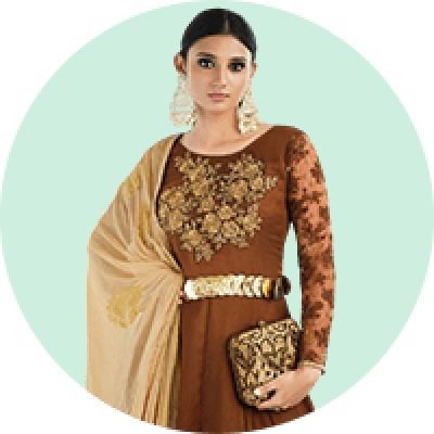 Brown Salwar Suit