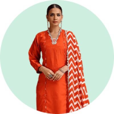 Orange Salwar Suit