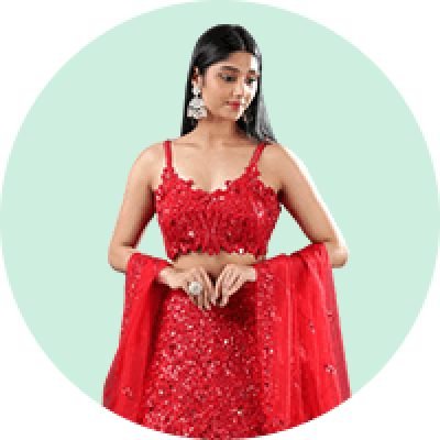 Red Lehenga