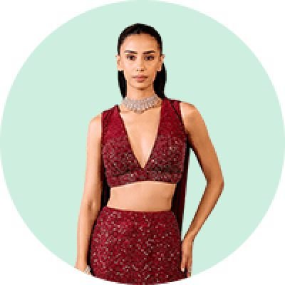 Maroon Lehenga
