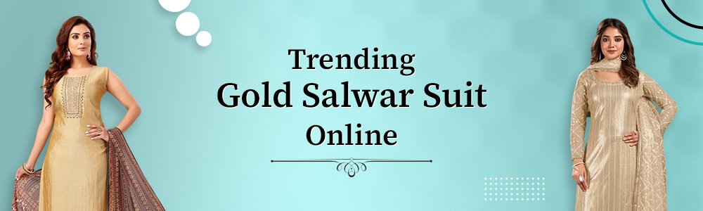  Buy Gold Salwar Suit Online 