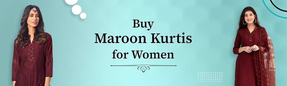  Buy Maroon Kurtis Online 