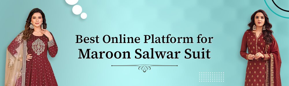  Buy Maroon Salwar Suit Online 